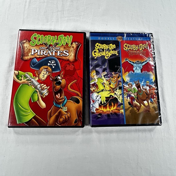 Scooby Doo Other - Warner Bros Scooby-Doo Pirates, Ghoul School, Legend Of The Vampire SEALED DVD